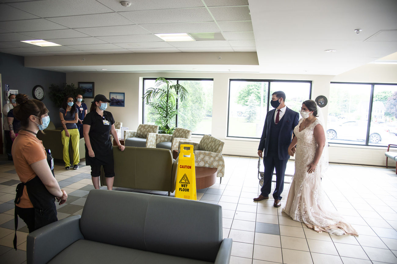 Samaritan staffer, Army vet wed, donate their reception food to healthcare workers